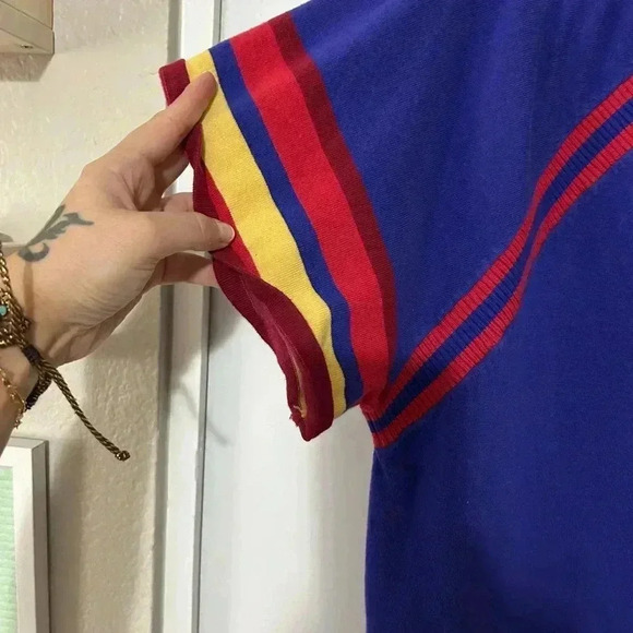 Free people dress blue light knit women’s short - Picture 4 of 6